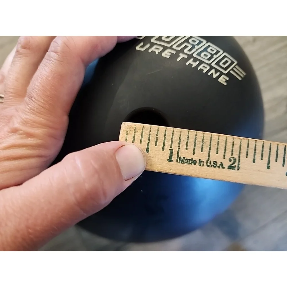 Ebonite Turbo black Urethane Bowling Ball 16 Lb